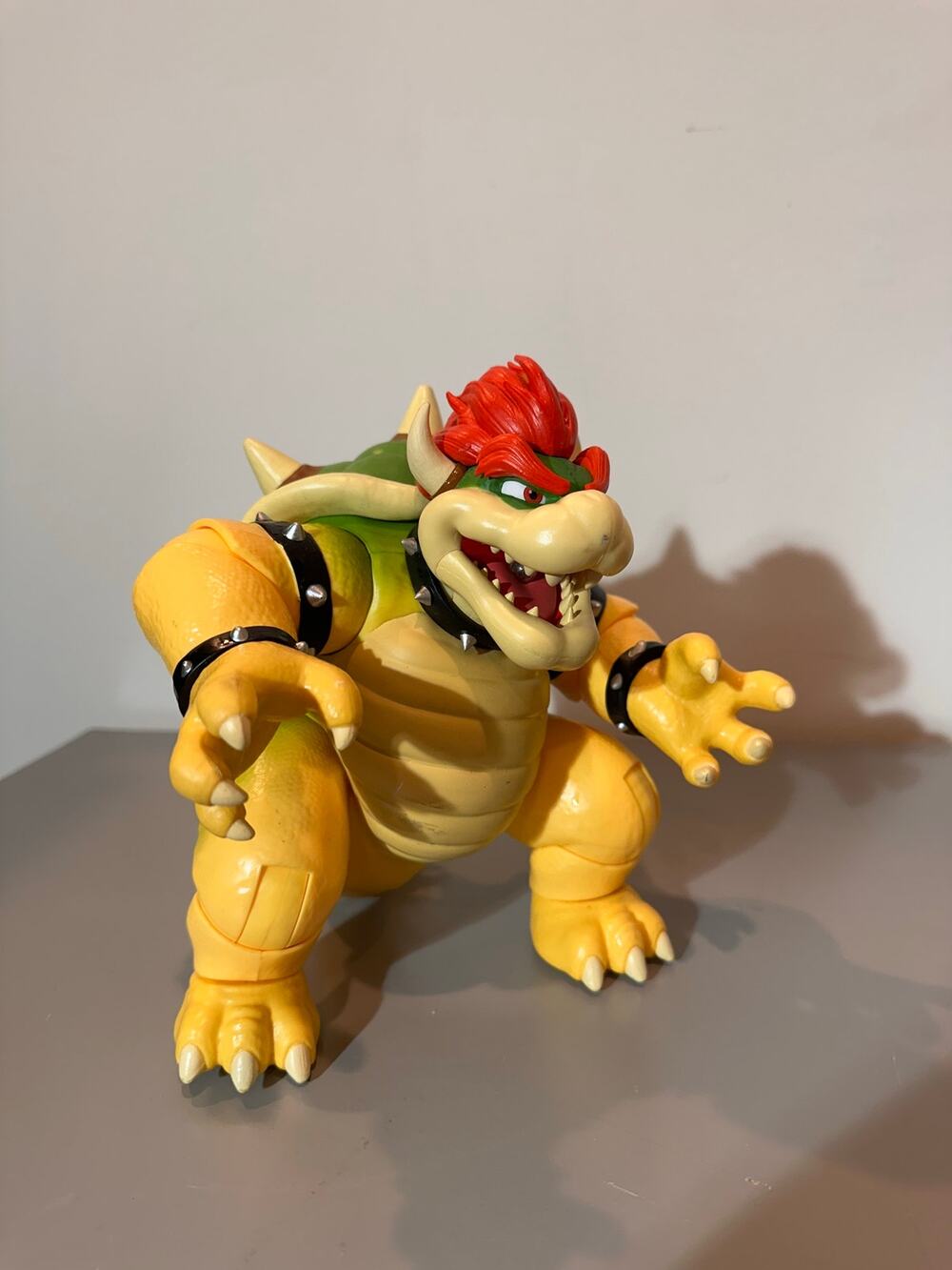 The Super Mario Bros Movie Bowser 7 Inch Action Figure Light Up Fire Breath